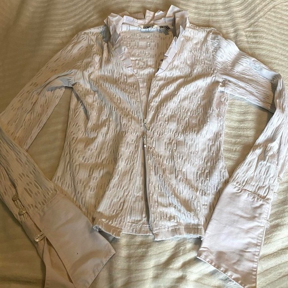 y2k double zipper longsleeve top - Picture 3 of 4